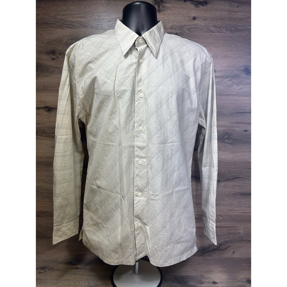 WILKE RODRIGUEZ LONG SLEEVE BUTTON‎ UP DOWN CASUAL SHIRT LARGE